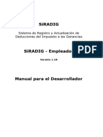 SiRADIG - Empleador - Manual para El Desarrollador