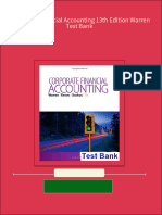 Corporate Financial Accounting 13th Edition Warren Test Bank