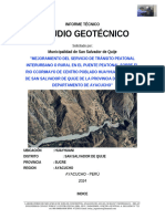 Estudio Geologico y Geotecnico Cocha