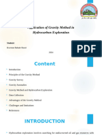 Application of Gravity Method in HydrocarbonExploration