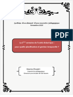 La 5ème Semaine de L'unité Didactique Pour Quelle Planifcation PédagogiqueCE4