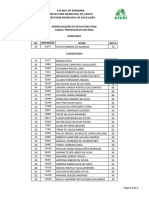 Professor de Historia Classificacao Final Ok