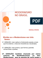 Modernismo 3 Geração - Prosa