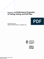 Api 5c2 BULLETIN ON PERFORMANCE PROPERTIES OF CASING, TUBING, AND DRILL PIPE