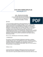 Projeto Multidisciplinar Introducao