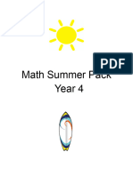 Year 4 Summer Pack