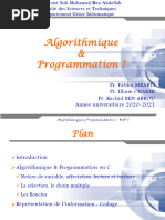 Algorithmique Et Programmation 1