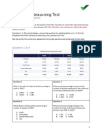 Numerical Reasoning Test Questions