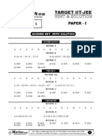 Target Iit-Jee: Paper - I