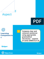 English 5 - Unit 2 - Lesson 1 - Tense and Aspect