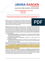 PSIR Answer Writing Module Target 2025 Model Answer Test 05