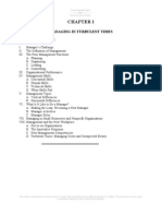 Managing in Turbulent Times Chapter Outline