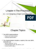 Chapter 4.1 - 4.4 Designing A Single Cycle Processor