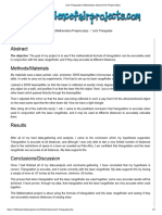 Let's Triangulate - Mathematics Science Fair Project Ideas