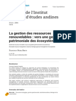 La Gestion Des Ressources Renouvelables - Neiro Brito