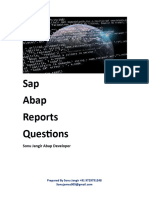 Sap Abap Reports Questions