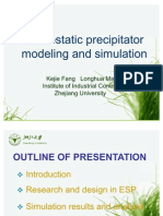 Electrostatic Precipitator Modeling and Simulation