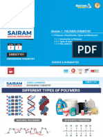 1.1 Polymers - Classification - Types and Mechanism