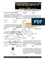 JEE Main 2025 DPYQ Test Series - Part Test 1 - MECHANICS