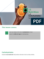 11 Nutrition - Carbohydrates 1