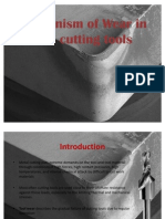 Mechanism of Wear in HSS Cutting Tools