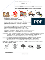 Qrt. 1 SUMMATIVE TEST NO 1real or Make Beleive 1