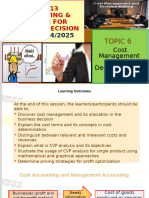 MFAM613 TOPIC 6 Cost MGMT Dec. Making Sem 1 202425