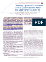 Resource and Trajectory Optimization For Secure Communications in Dual Unmanned Aerial Vehicle Mobile Edge Computing Systems