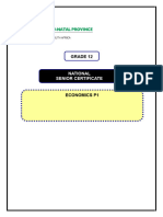 Economics P1 Grade 12 September 2024 QP