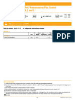 Lyphochek Immunoassay Plus Control Levels 1, 2 and 3: Date de Révision 2022-11-12 Indique Des Informations Révisées