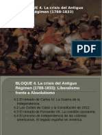 La Crisis Del Antiguo Régimen. Del Absolutismo Al Liberalismo (1788-1833)