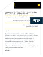 A Justiça Restaurativa No Brasil - Desafios e Perspectivas (Nicolly Giovanna Da Cunha França)