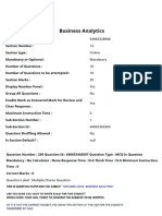 Business Analytics