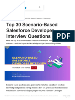 Top 30 Scenario-Based Salesforce Developer Interview Questions - SalesforceCodex