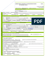 RC-01 Declaración Jurada para El Registro y Actualización de Datos de Personas Físicas, Vers. 2021 Jade