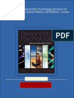 (FREE PDF Sample) Test Bank For Personality Psychology Domains of Knowledge About Human Nature, 4th Edition: Larsen Ebooks