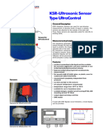 Ksr-Ultrasonic Sensor Type Ultracontrol: General Description