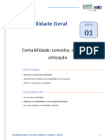 AULA 01 - Contabilidade Conceito, Objetivos e Utilização