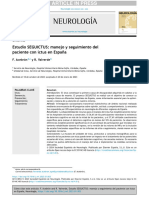 Neurología: Estudio Seguictus: Manejo y Seguimiento Del Paciente Con Ictus en Espa Na