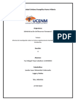 Universidad Cristiana Evangélica Nuevo Milenio: Administración de Recursos Humanos I