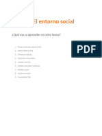 Tema 3. El Entorno Social: ¿Qué Vas A Aprender en Este Tema?