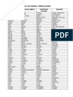 Regular and Irregular Verbs