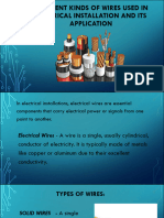 Lesson 1 Different Types of Wires and Cable and Its Application