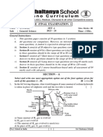 CBSE - X Class General Science Prefinal - I (SET-1) - 1 QP 2023-24