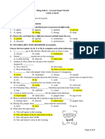 Tiếng Anh 6 Smart World - Unit 4 Test