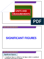 Units and Measurements