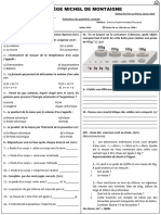 Collège Michel de Montaigne: (6pts) (1.5pt)