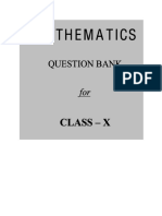 Question Bank - CLASS X