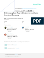 Structures, Vibrations, and Force Fields of Dithiophosphate Wear Inhibitors From Ab Initio Quantum Chemistry