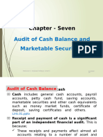 Chapter - Seven: Audit of Cash Balance and Marketable Securities